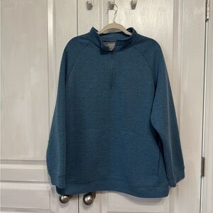 Men's Teal Zip-Up Sweater